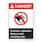 Signmission ANSI Danger, 7" Height, 10" Width, Rigid Plastic, OS-DS-P-710-L-19821 OS-DS-P-710-L-19821 - alternate 1